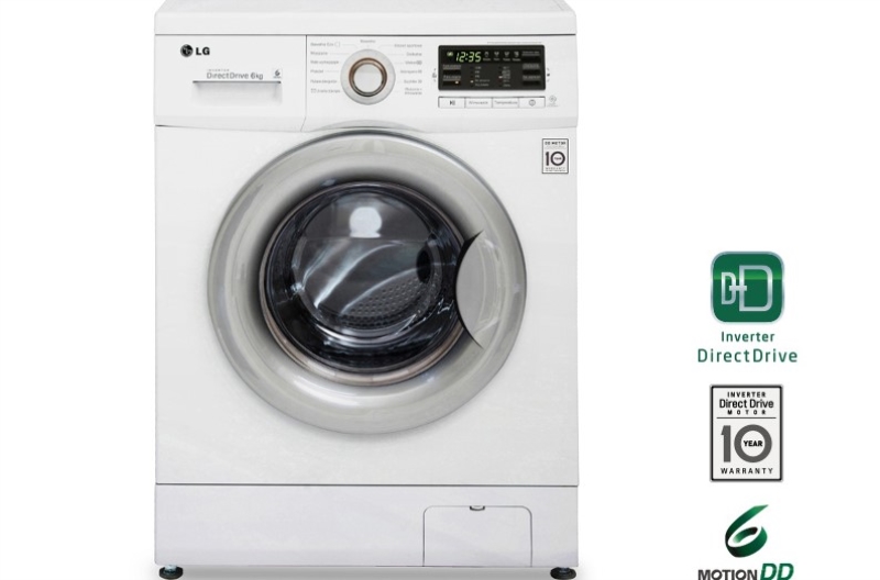 LGELECTRONICS Lavatrice slim LG FH0G7NDN0 6 KG 1000 giri 44 cm classe A+++
